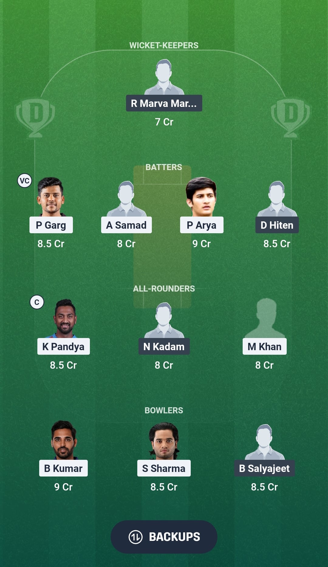 DYPR vs CGST Dream11 Prediction Fantasy Cricket Tips Dream11 Team DY Patil T20 Cup 2026