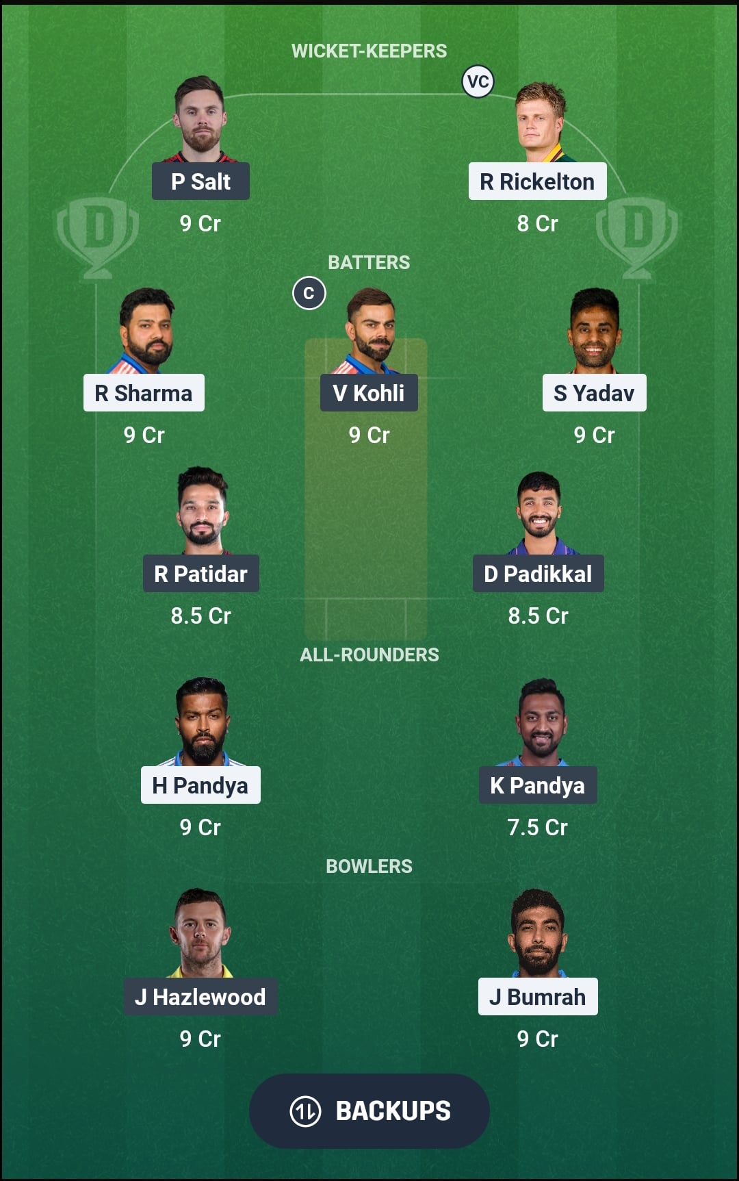 MI vs RCB Dream11 Prediction Fantasy Cricket Tips Dream11 Team IPL 2026