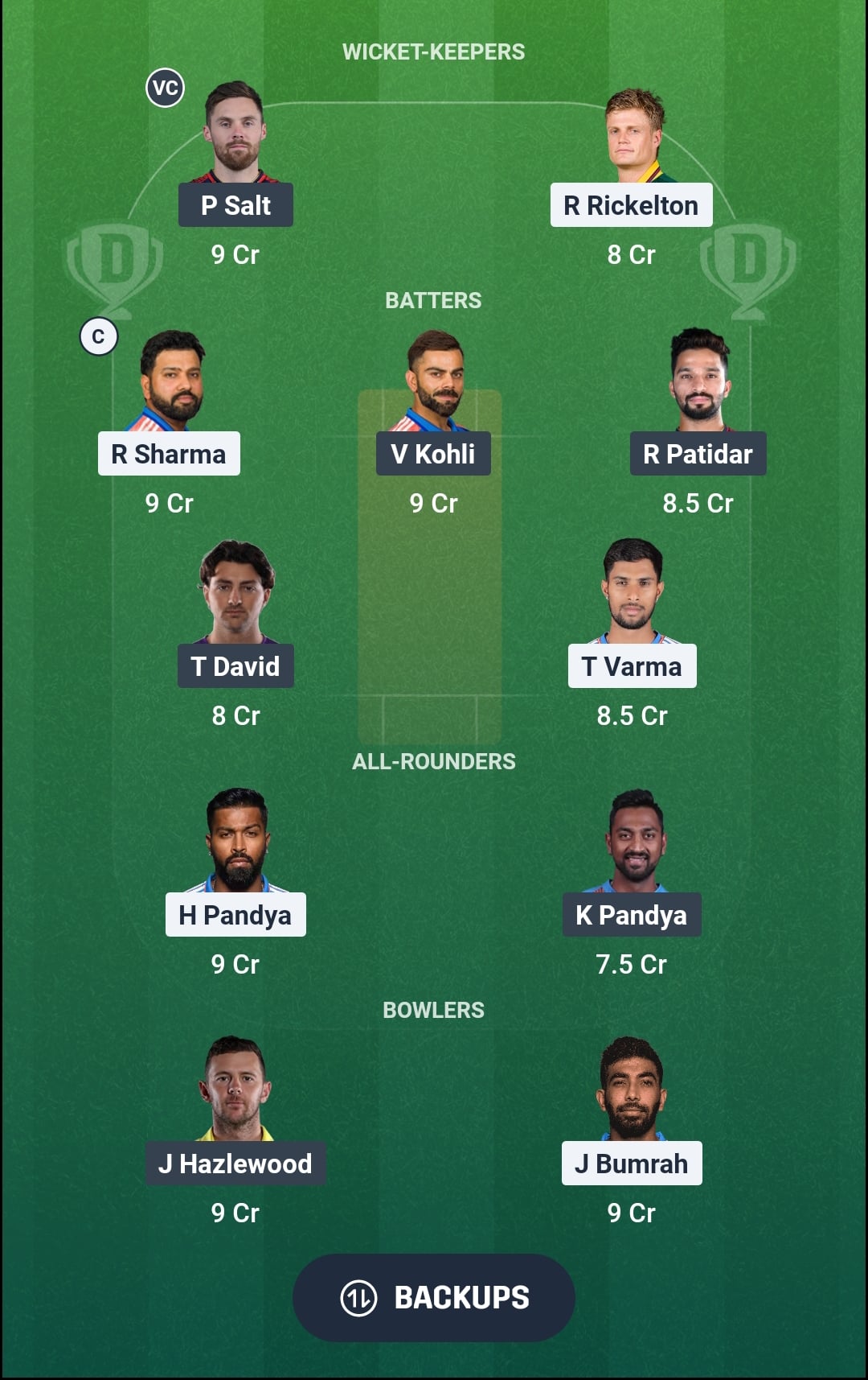 MI vs RCB Dream11 Prediction Fantasy Cricket Tips Dream11 Team IPL 2026