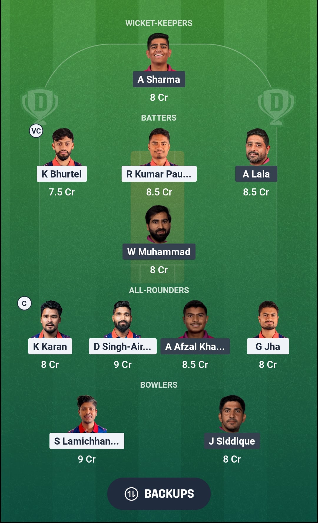 NEP vs UAE Dream11 Prediction Fantasy Cricket Tips Dream11 Team ICC CWC League 2 ODI 2026