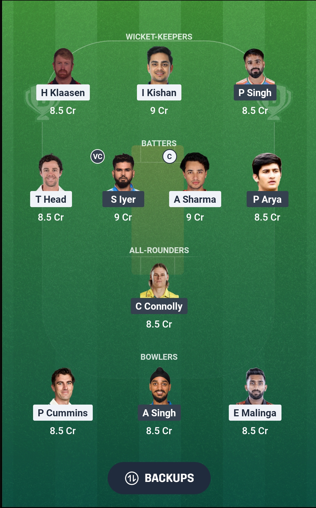 SRH vs PBKS Dream11 Prediction Fantasy Cricket Tips Dream11 Team IPL 2026