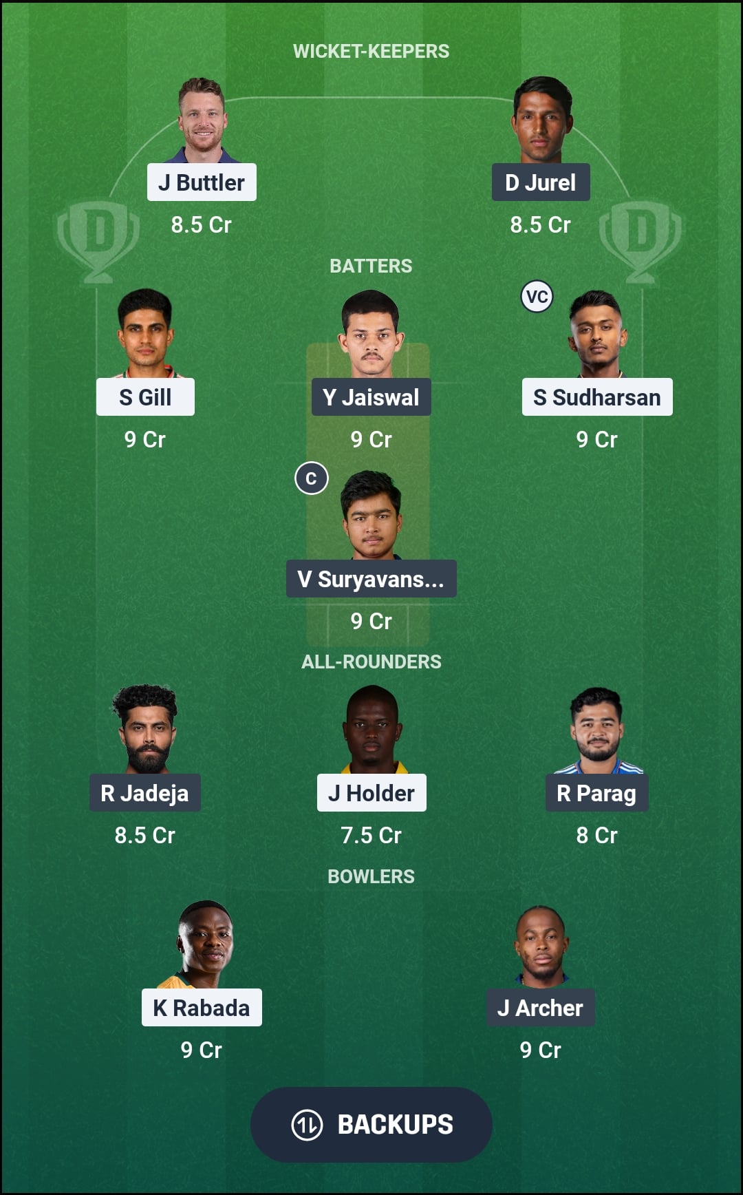 GT vs RR Dream11 Prediction Fantasy Cricket Tips Dream11 Team IPL 2026