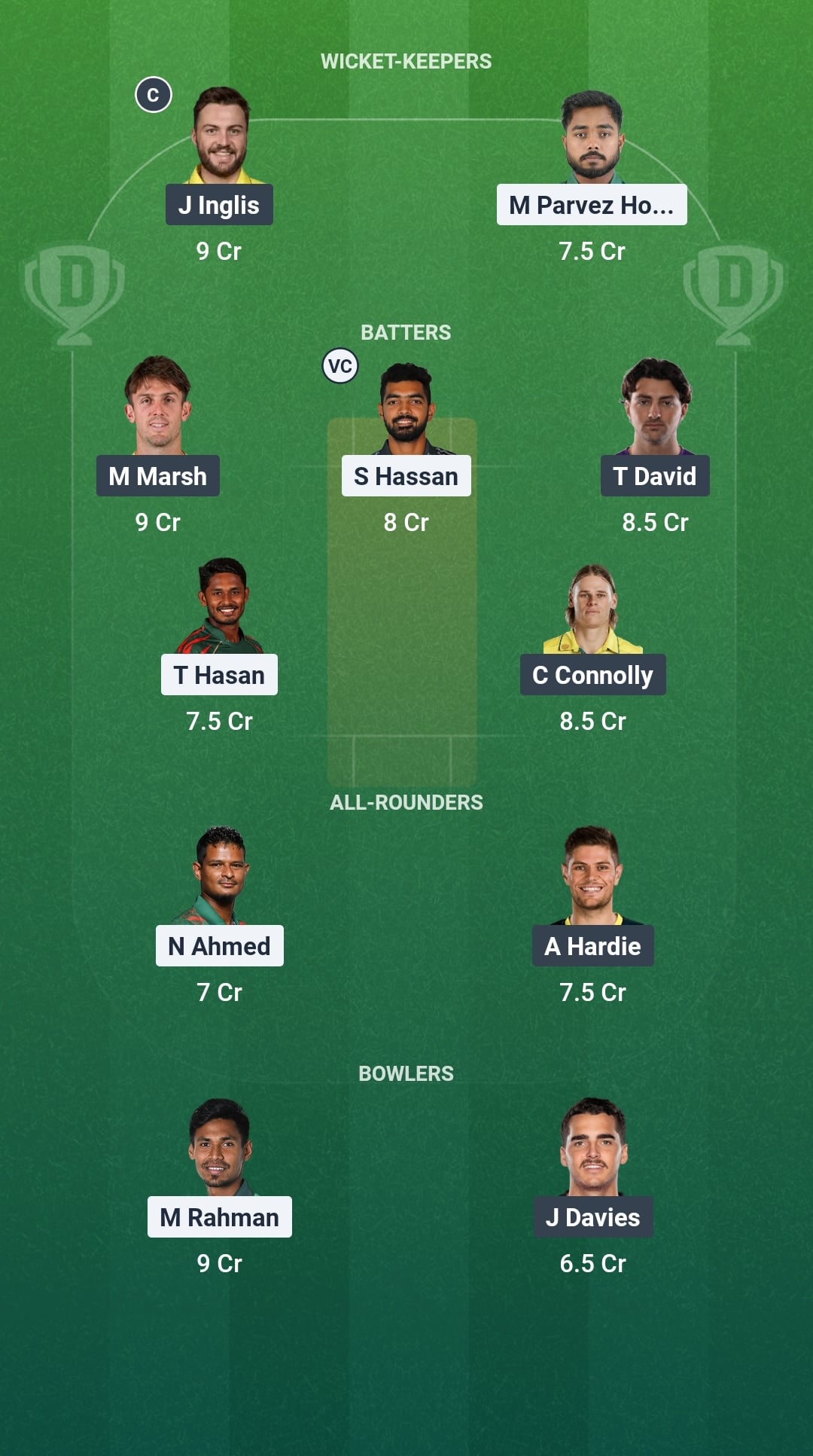 1000874935 BAN vs AUS Dream11 Prediction Fantasy Cricket Tips Dream11 Team Australia Tour of Bangladesh 2026