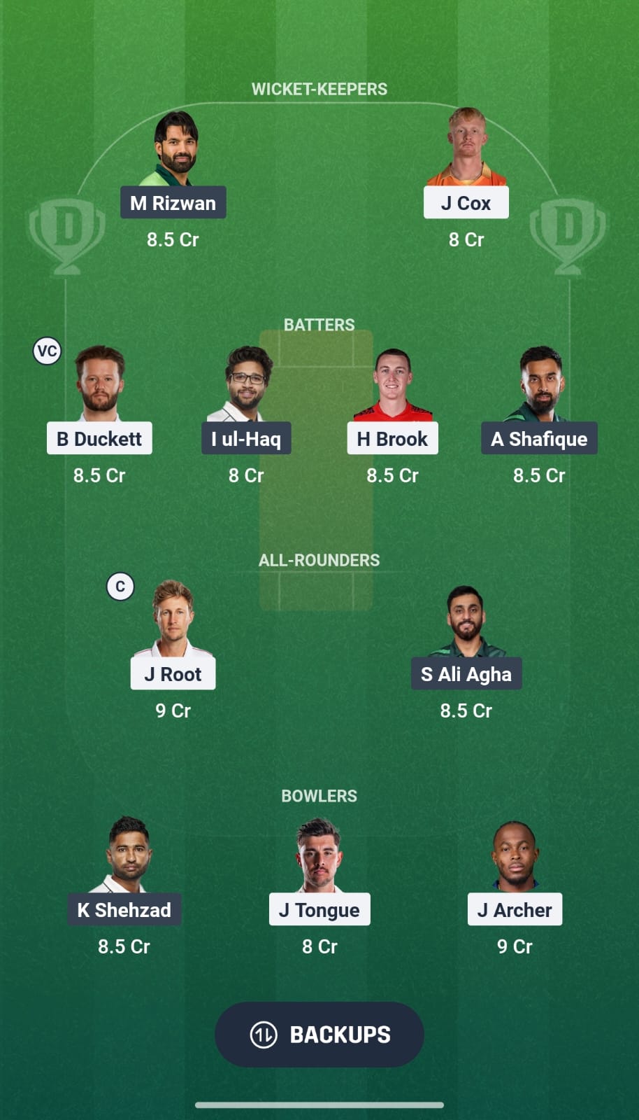ENG Vs PAK