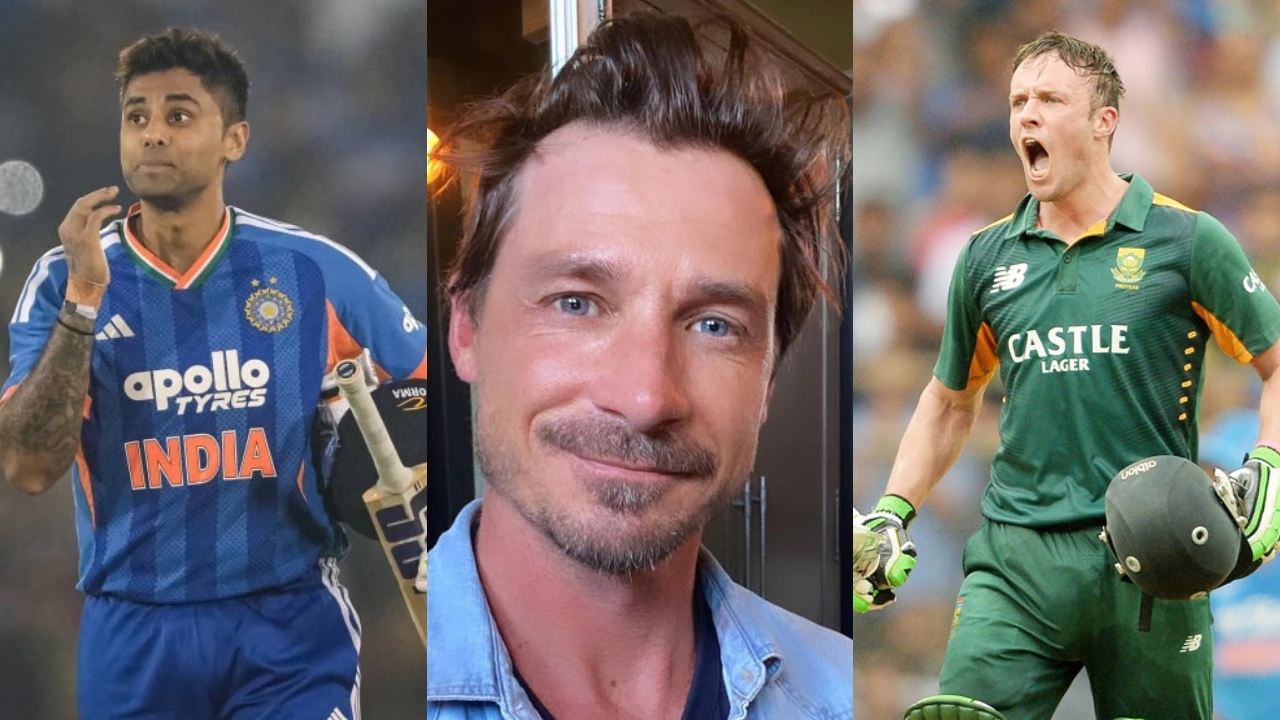 Suryakumar Yadav, Dale Steyn and AB de Villiers