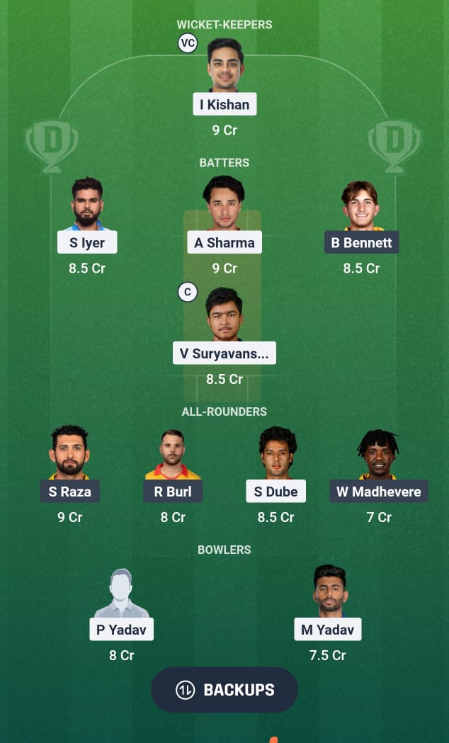 IND Vs ZIM