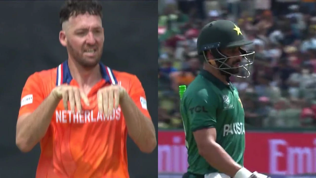 Jasprit Bumrah’s nemesis Sahibzada Farhan brutally mocked by Paul van Meekeren with bunny-hop celebration