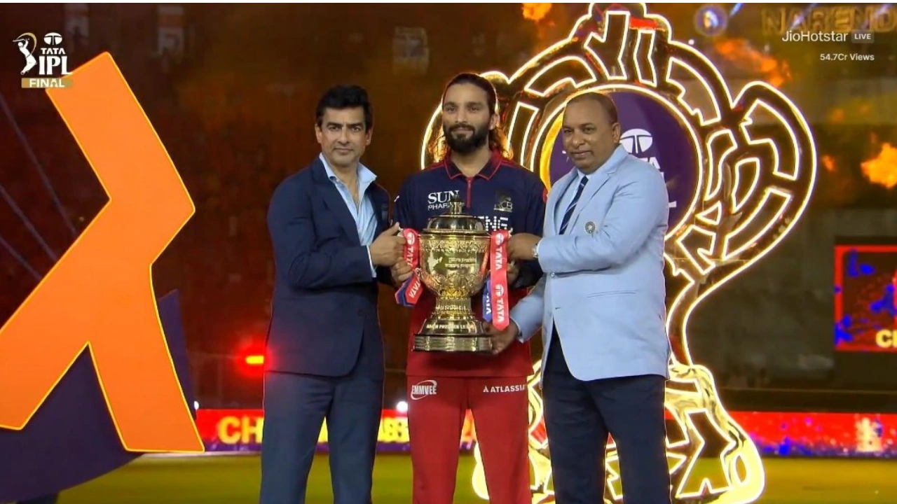Rajat Patidar IPL 2026 Trophy for RCB Rajat Patidar IPL 2026 Trophy for RCB