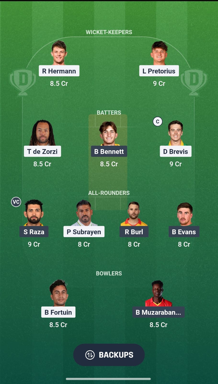 SA Vs ZIM