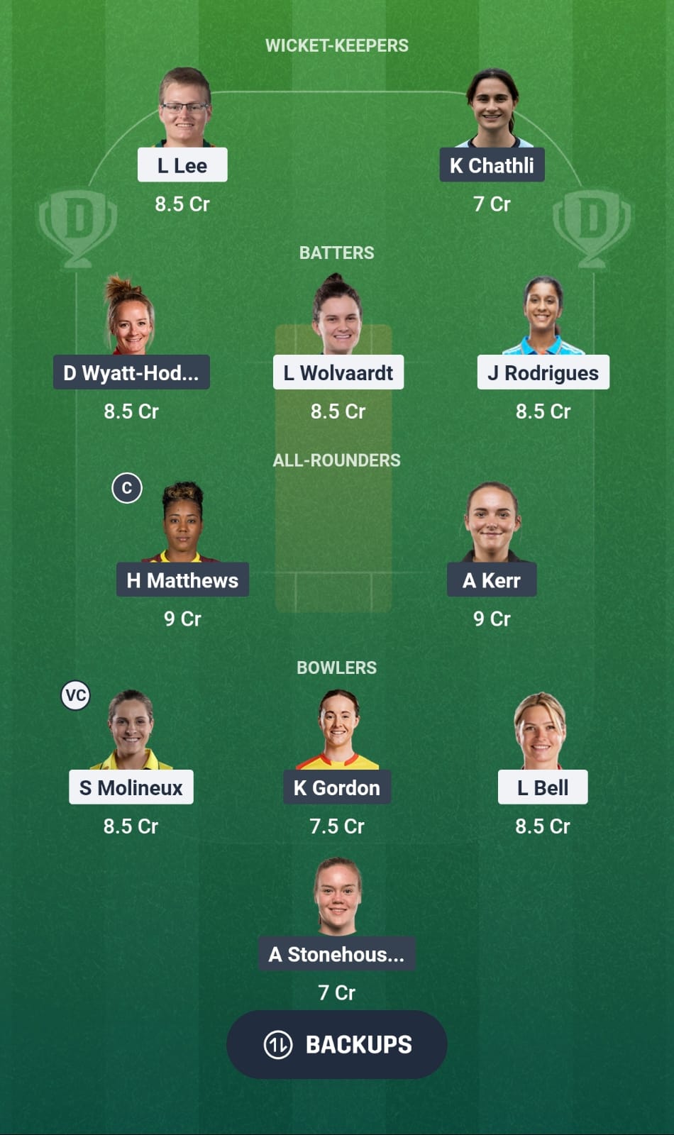 SOB W Vs ML W 1 
