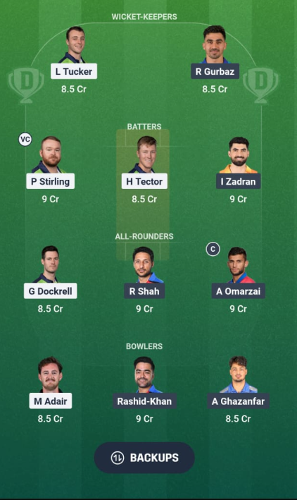 IRE vs AFG