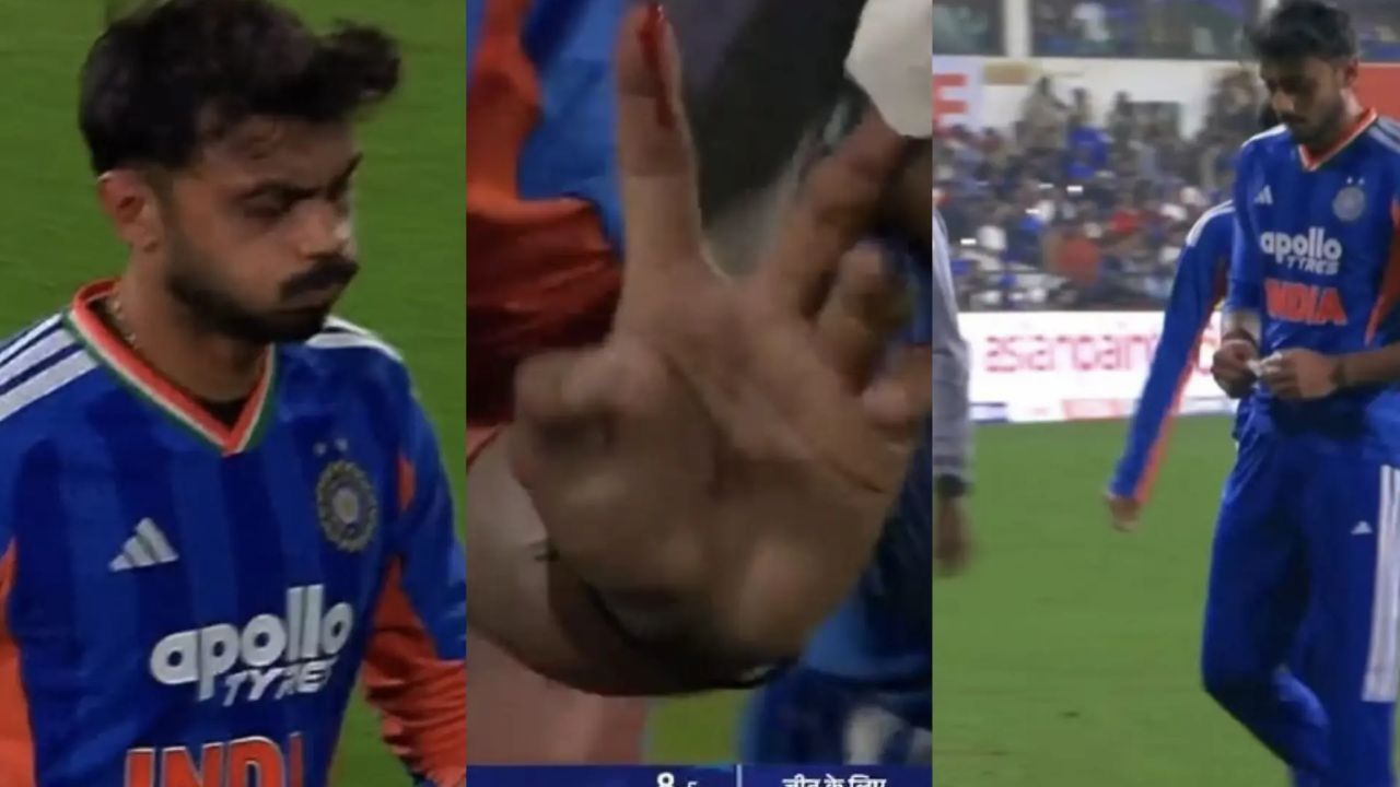 Axar Patel left bloodied by Daryl Mitchell as injury threatens ICC T20 World Cup 2026 participation