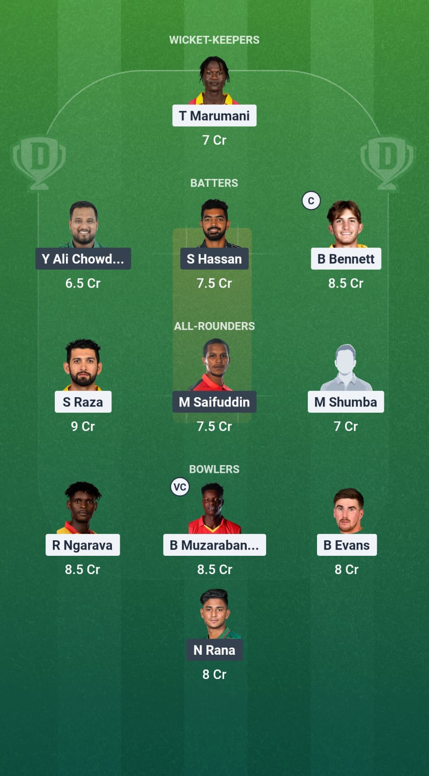 ZIM Vs BAN 1