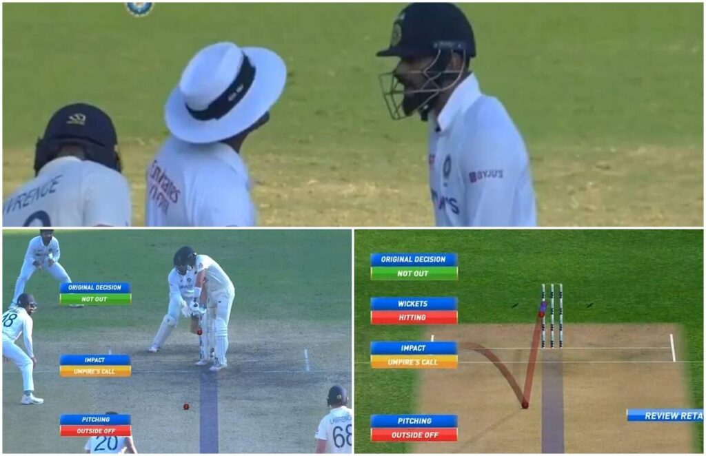 Virat Kohli argues with umpire Nitin Menon during second Test in Chennai