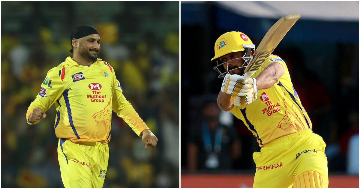 Harbhajan Singh and Kedar Jadhav