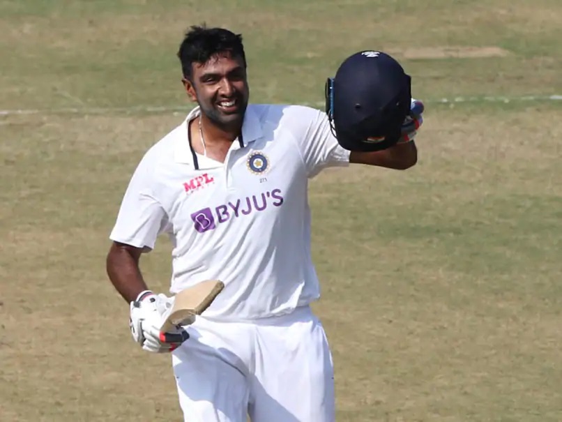 Ravichandran Ashwin celebrates his 5th Test century BCCI