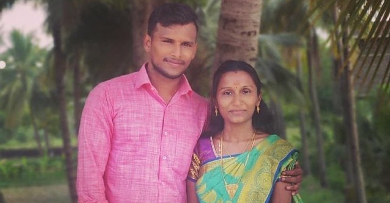 T Natarajan and his wife