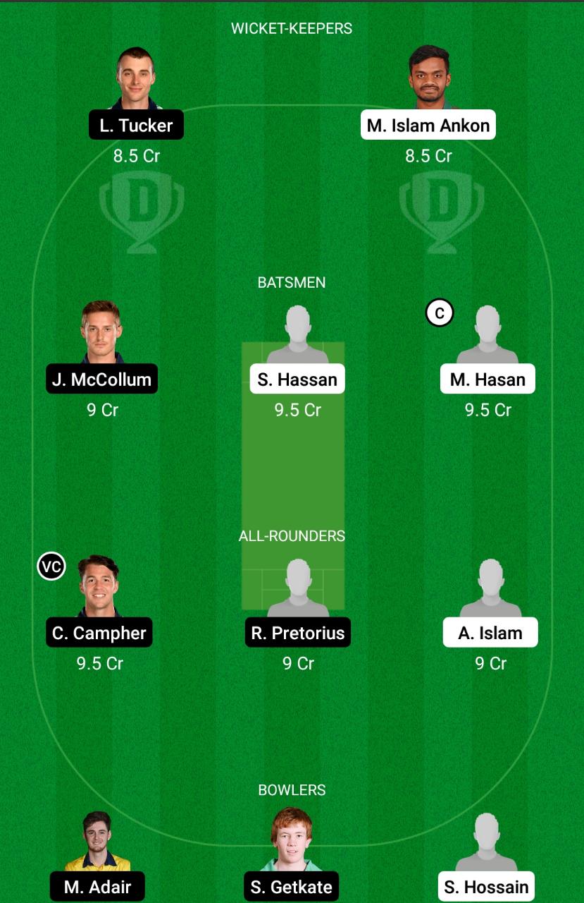Bangladesh A vs Ireland A Dream11 Prediction Fantasy Cricket Tips Dream11 Team