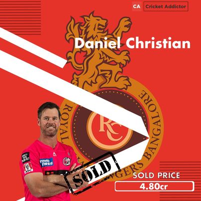 IPL 2021, IPL 2021 Auction, Daniel Christian