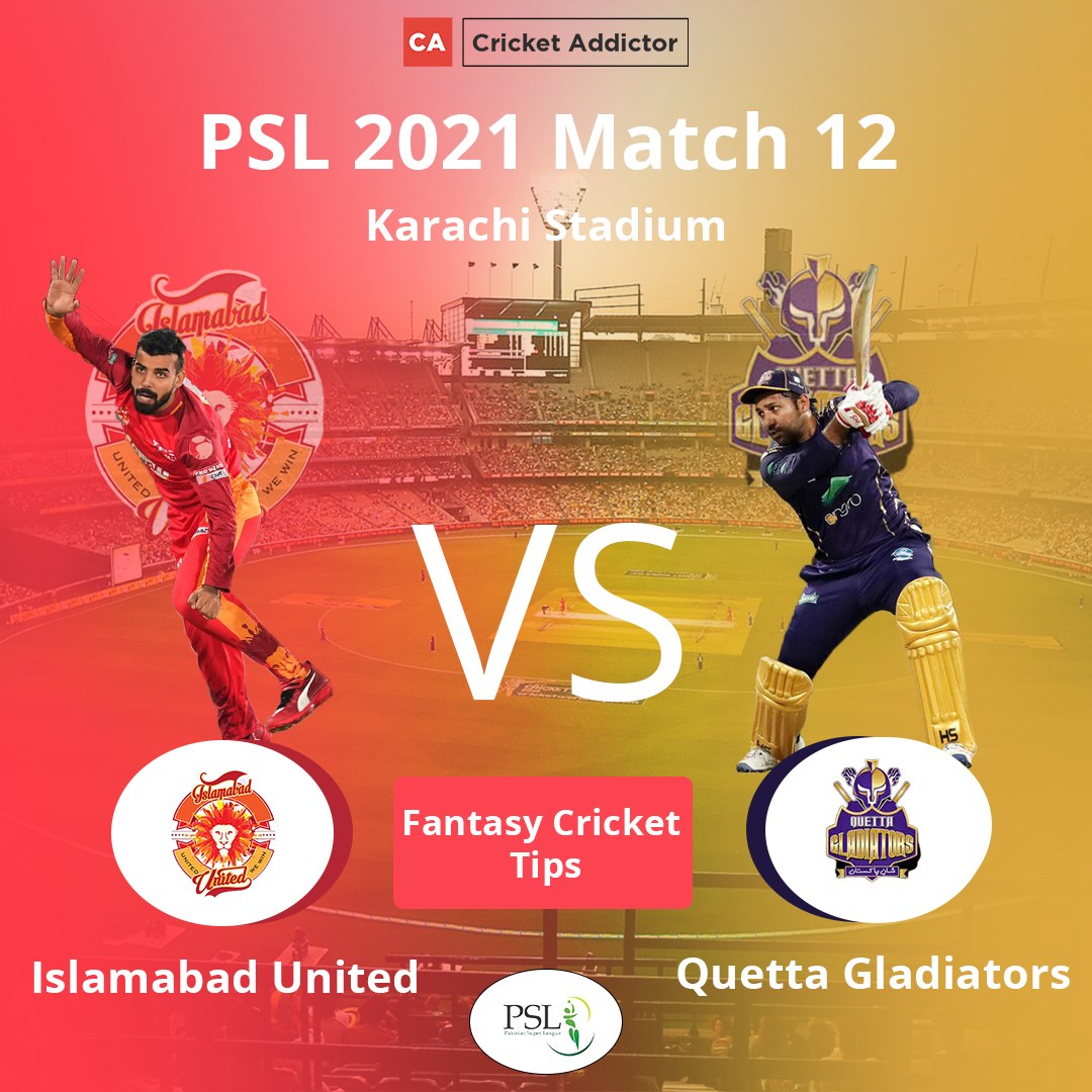 ISL vs QUE Dream11 Prediction, Fantasy Cricket Tips, Playing XI, Pitch Report, Dream11 Team, Injury Update –Pakistan Super League 2021