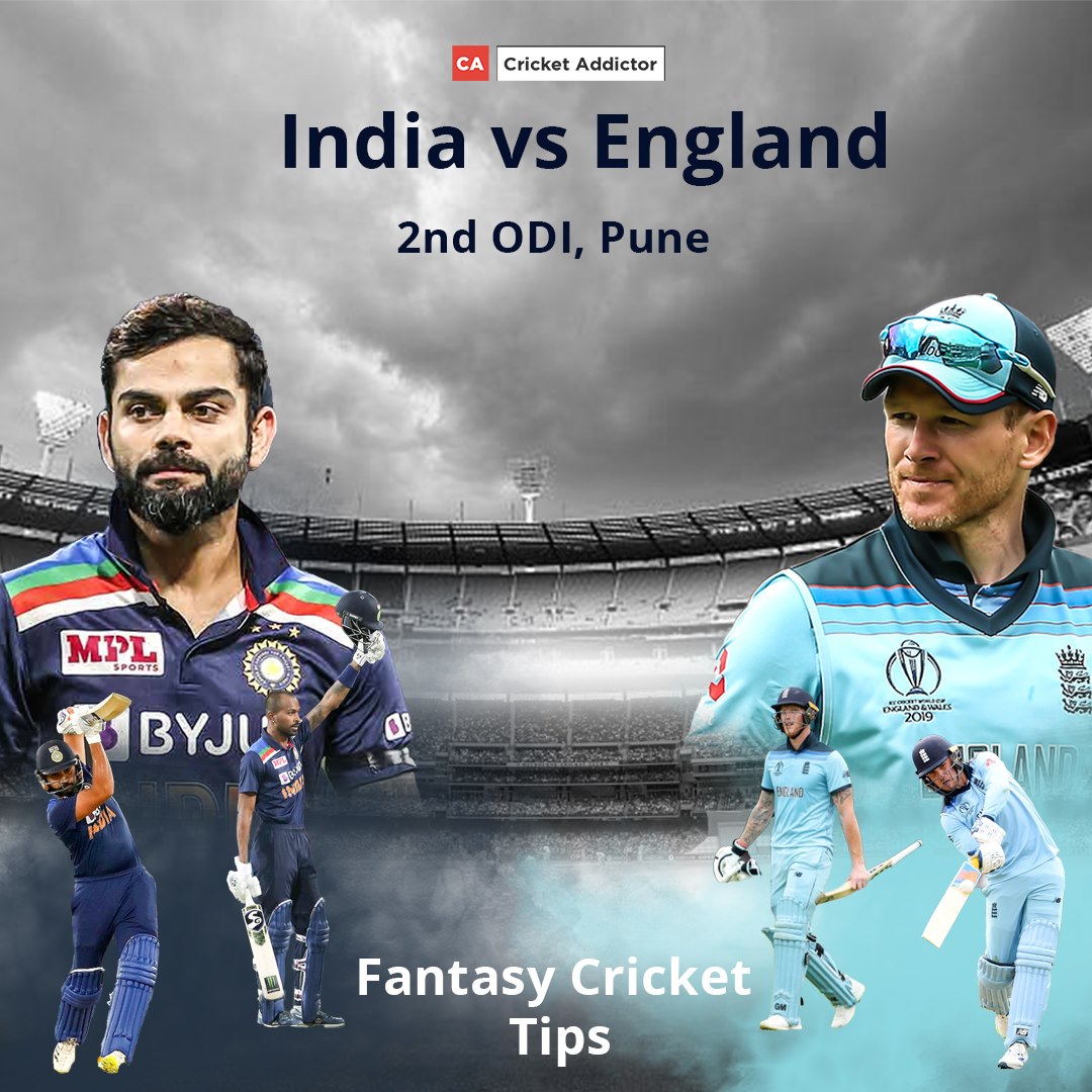 Ind Vs Eng 2nd Odi Dream11 Prediction Fantasy Cricket Tips Playing Xi Pitch Report Dream11 Team Injury Update England Tour Of India