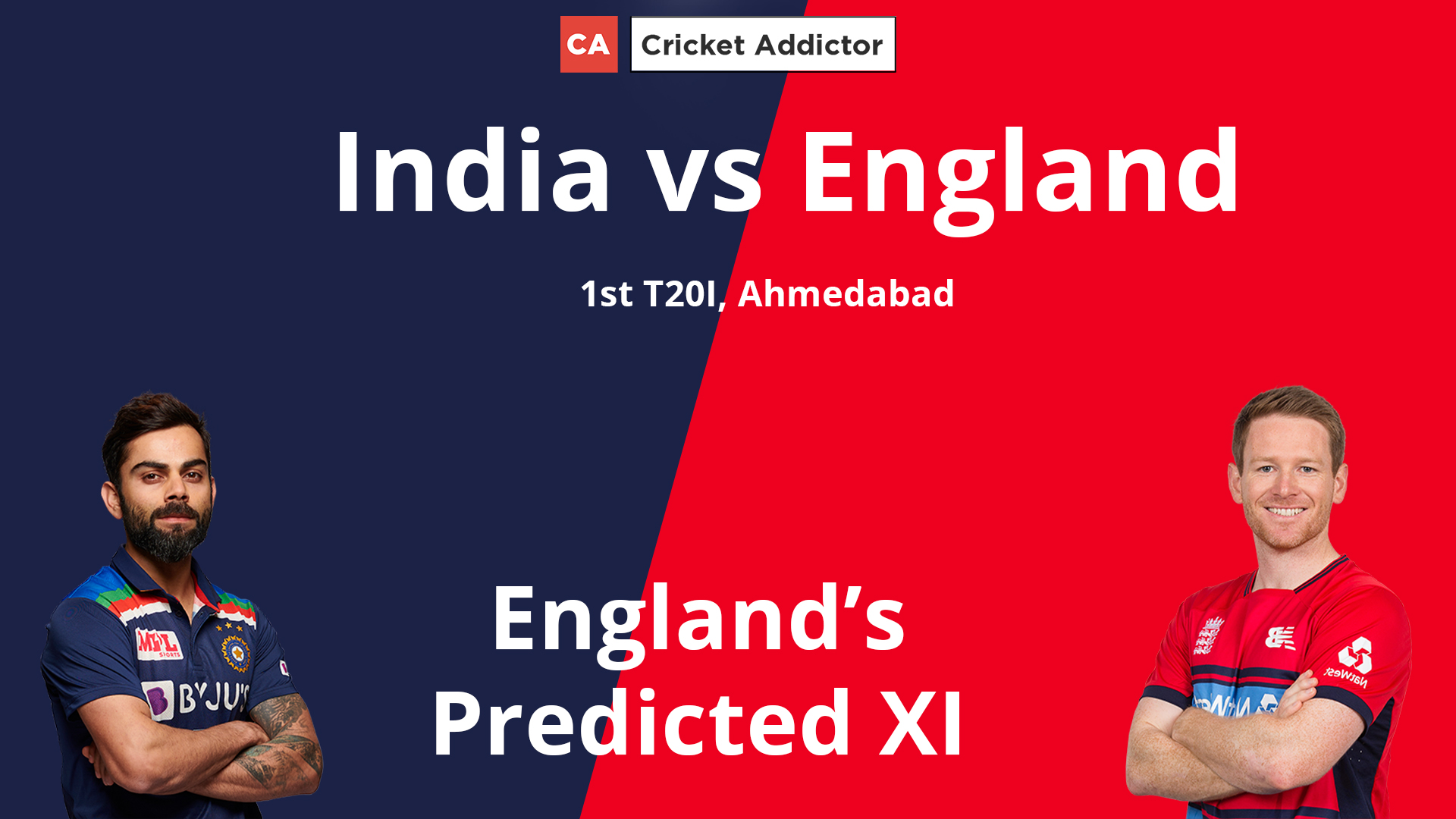 India vs England 2021, 1st T20I: England’s Predicted XI