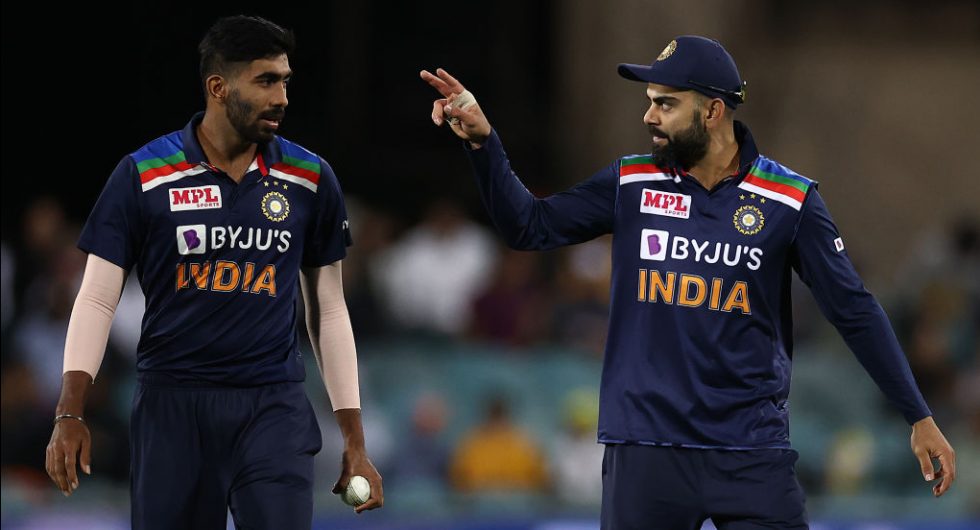 Jasprit Bumrah and Virat Kohli