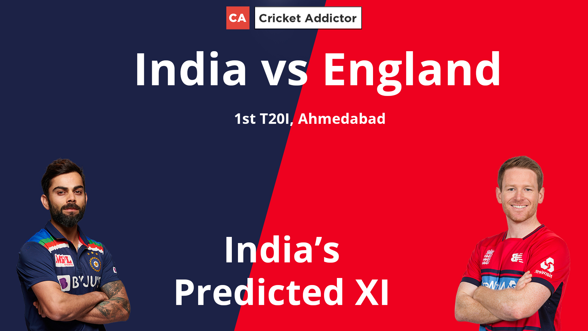India vs England 2021, 1st T20I: India’s Predicted XI