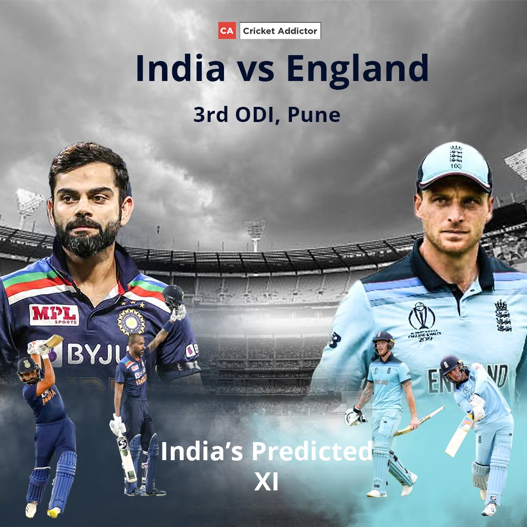 India vs England 2021, 3rd ODI: India’s Predicted XI
