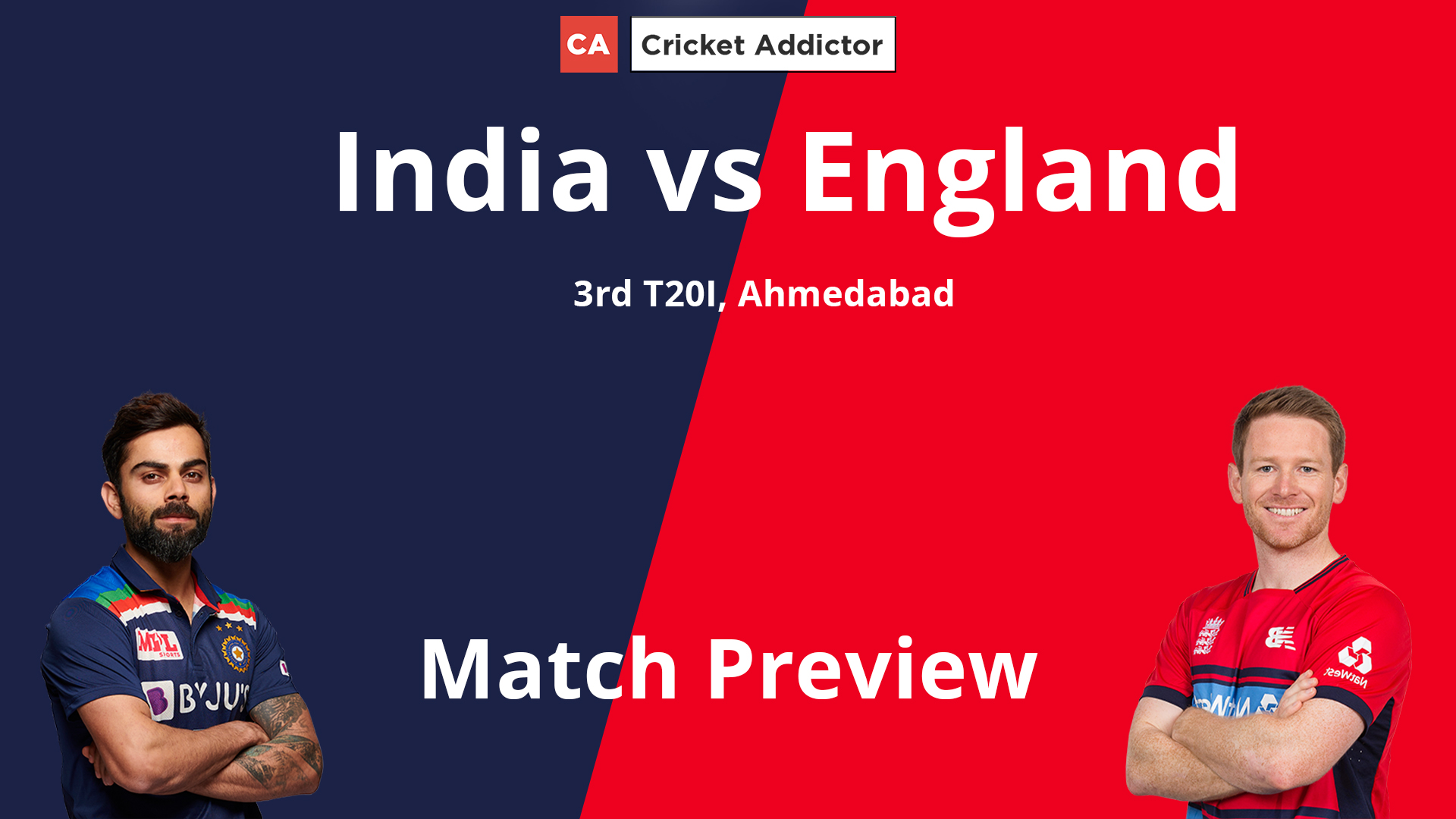 India vs England 2021, 3rd T20I: Match Preview And Prediction