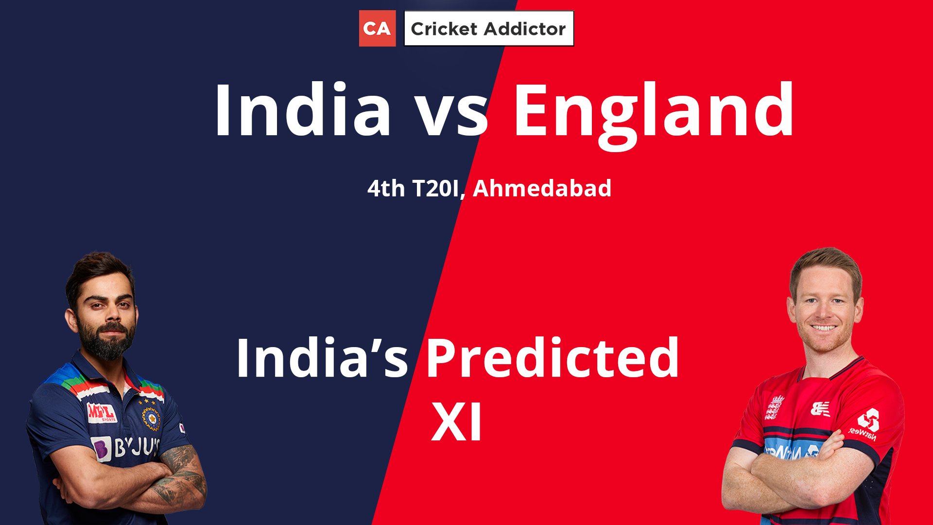India vs England 2021, 4th T20I: India’s Predicted XI