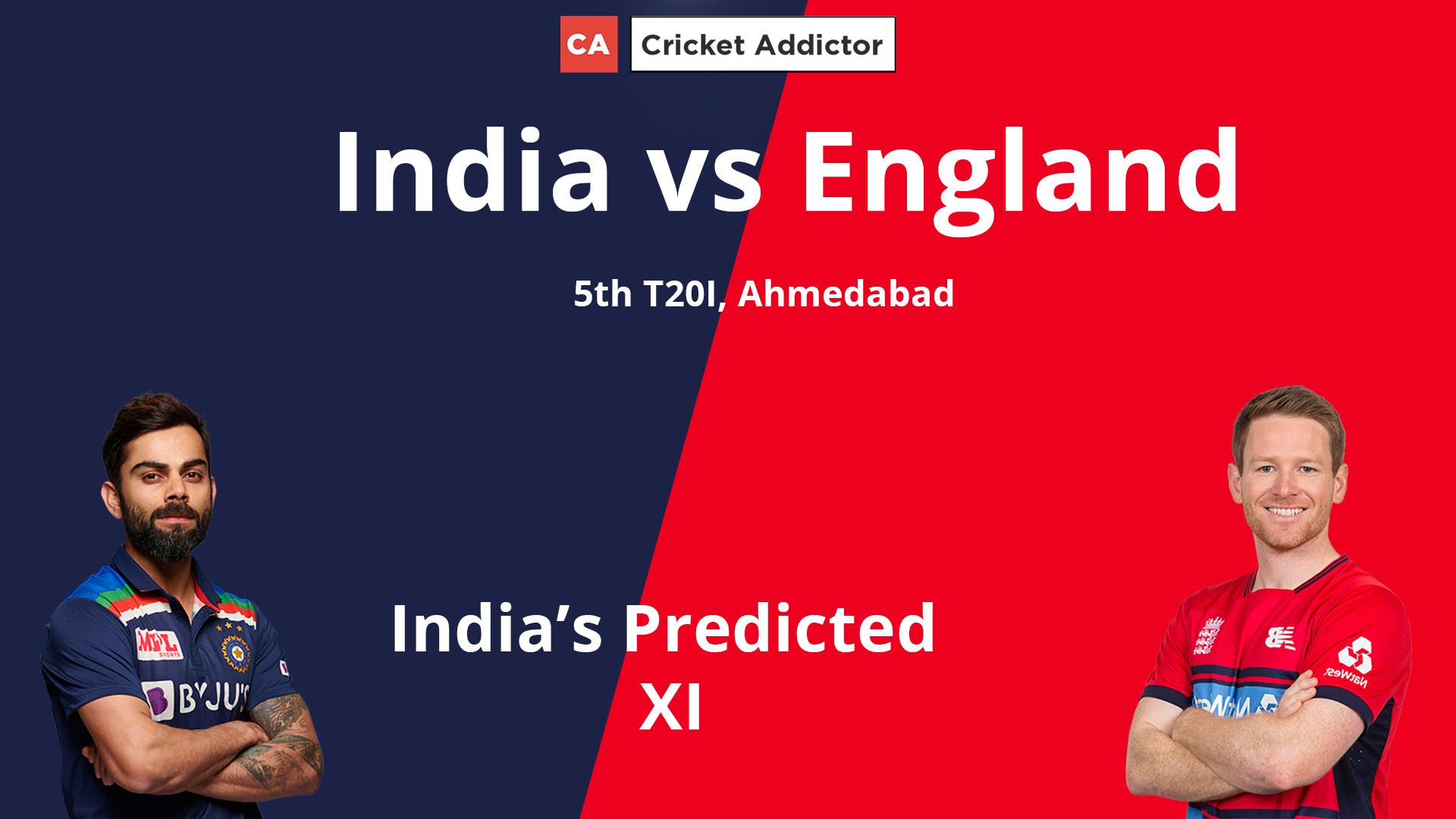 India vs England 2021: 5th T20I, Ahmedabad- India's Predicted XI