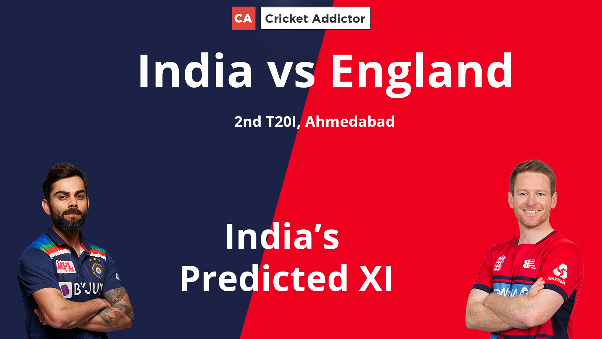 India vs England 2021, 2nd T20I: India’s Predicted XI