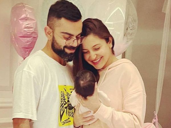 Virat Kohli and Anushka Sharma with daugther Vamika