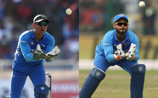 MS Dhoni and Rishabh Pant (Getty)