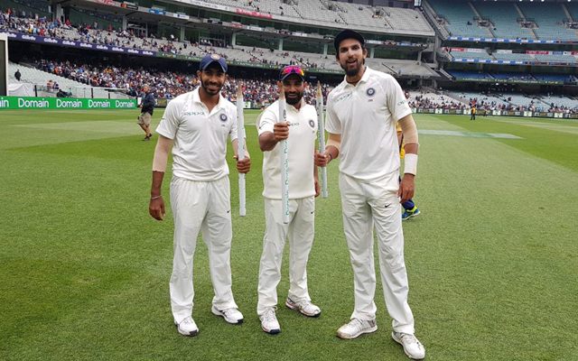 Mohammed Shami, Ishant Sharma and Jasprit Bumrah