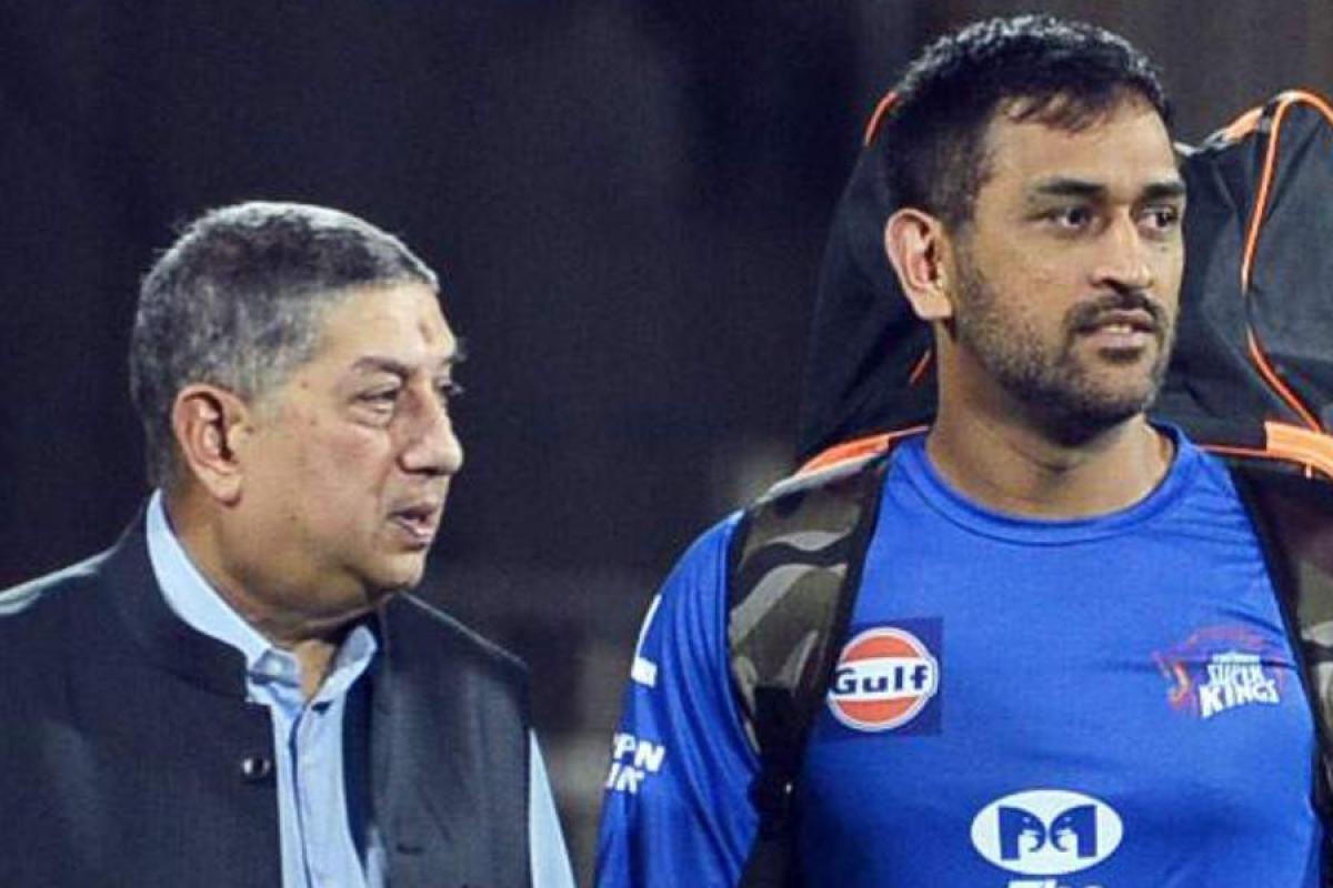 N Srinivasan, MS Dhoni