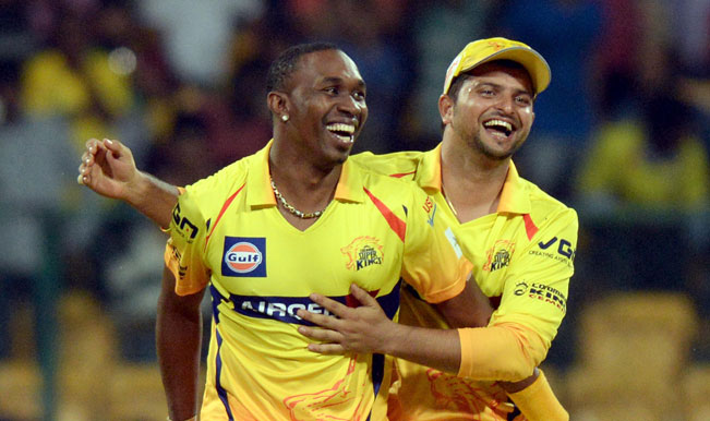 Suresh Raina and Dwayne Bravo
