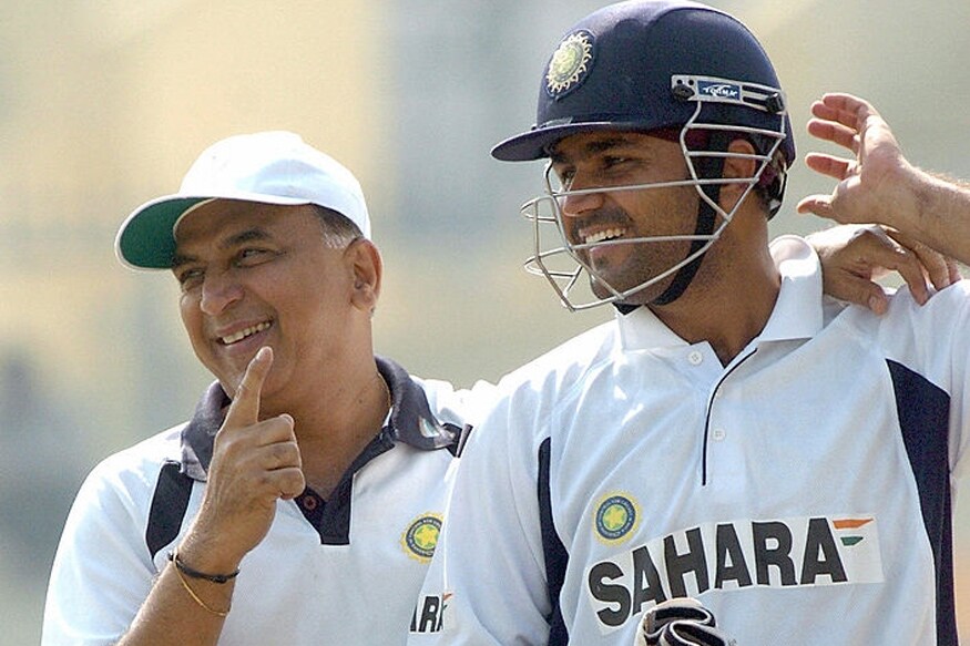 Virender Sehwag and Sunil Gavaskar (Getty)