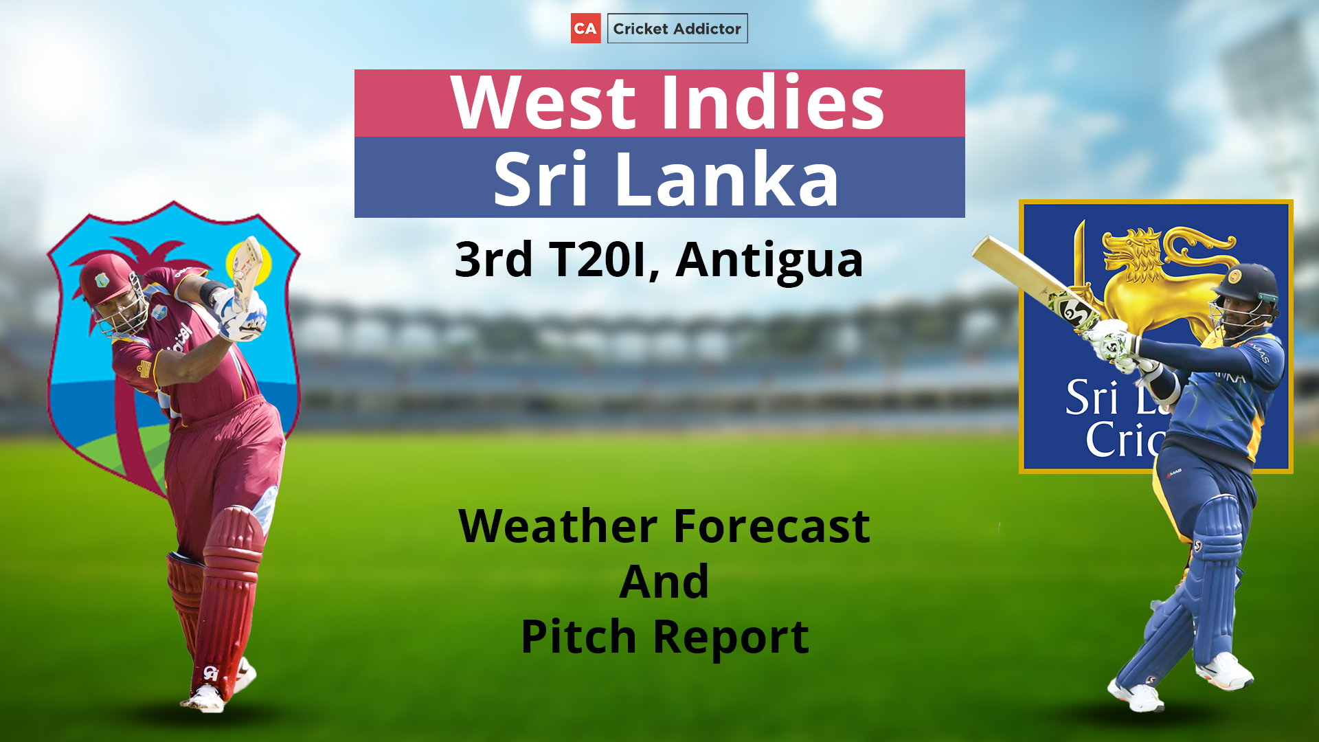 West Indies vs Sri Lanka 2021, 3rd T20I: Weather Forecast And Pitch Report