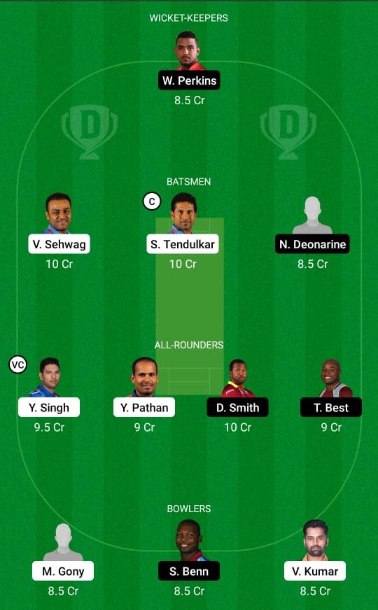 IN-L vs WI-L Dream11 Prediction, Fantasy Cricket Tips, Playing XI, Pitch Report, Dream11 Team, Injury Update – Road Safety T20 World Series 2 India Legends vs West Indies Legends Dream11 Prediction Fantasy Cricket Tips Dream11 Team Road Safety T20 World Series