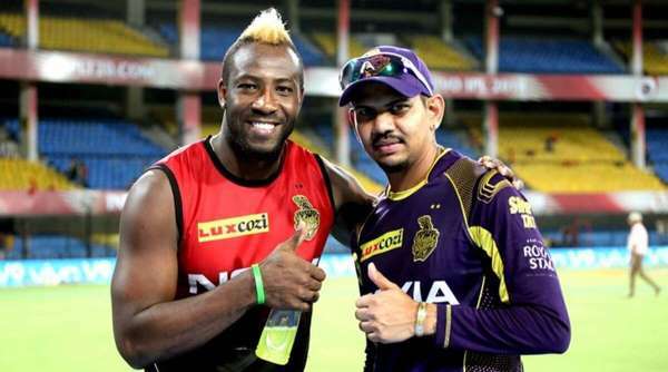 Andre Russell and Sunil Narine.