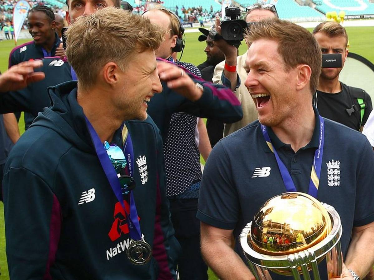 Joe Root and Eoin Morgan (Getty)