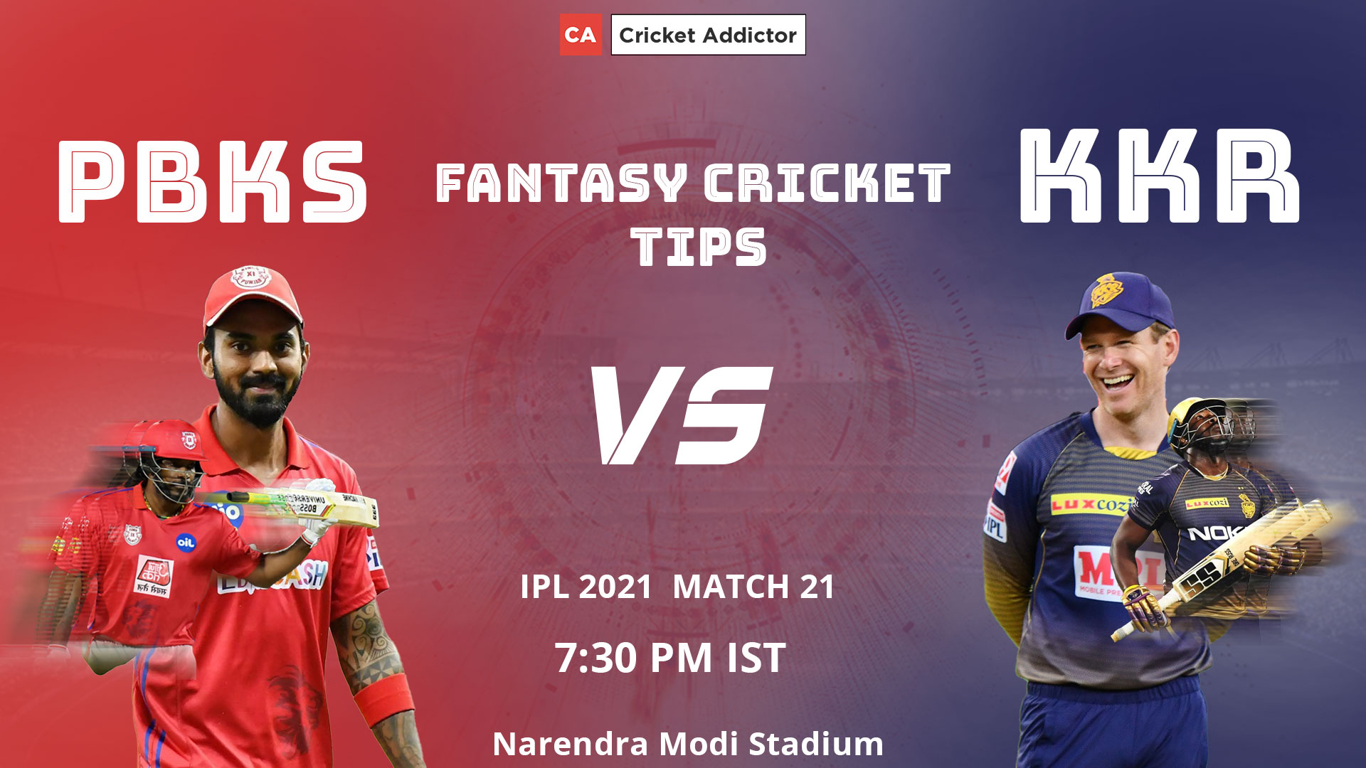 Punjab Kings (PBKS) vs Kolkata Knight Riders (KKR) Dream11 Prediction, Fantasy Cricket Tips, Playing XI, Pitch Report, Dream11 Team, Injury Update of VIVO IPL 2021.