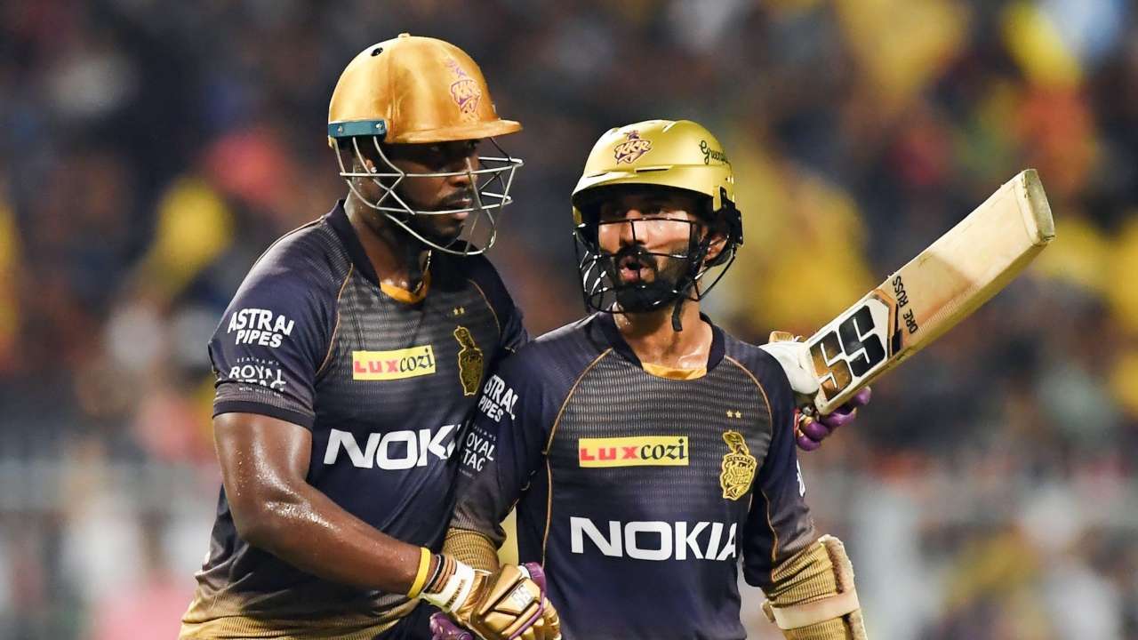 Andre Russell and Dinesh Karthik