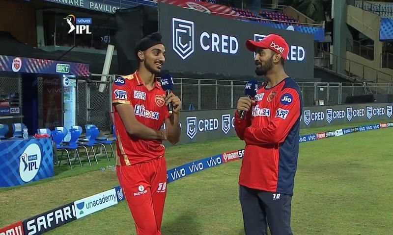 Arshdeep Singh and KL Rahul