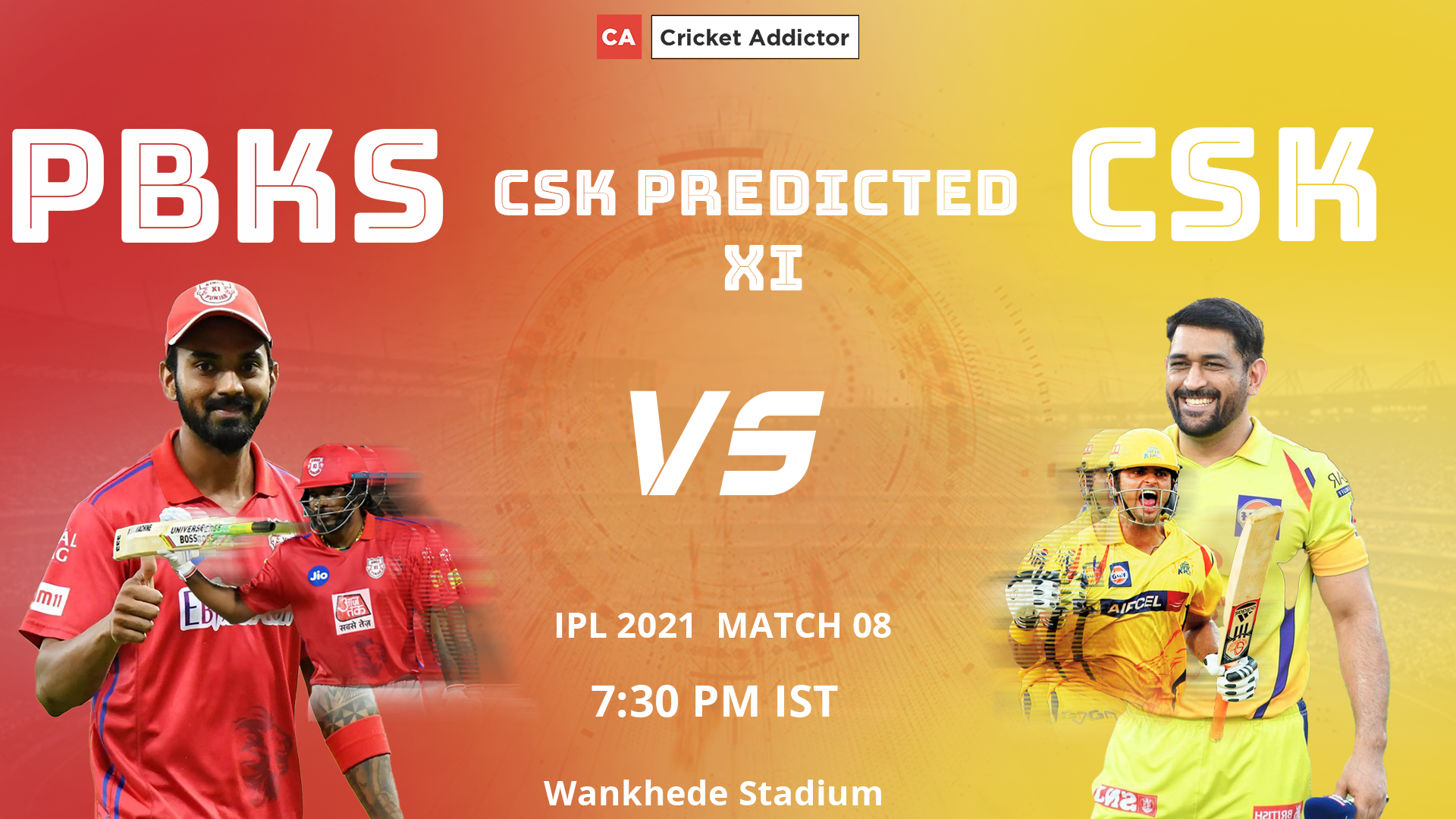 IPL 2021, Chennai Super Kings, CSK, predicted playing XI, playing XI, PBKS vs CSK