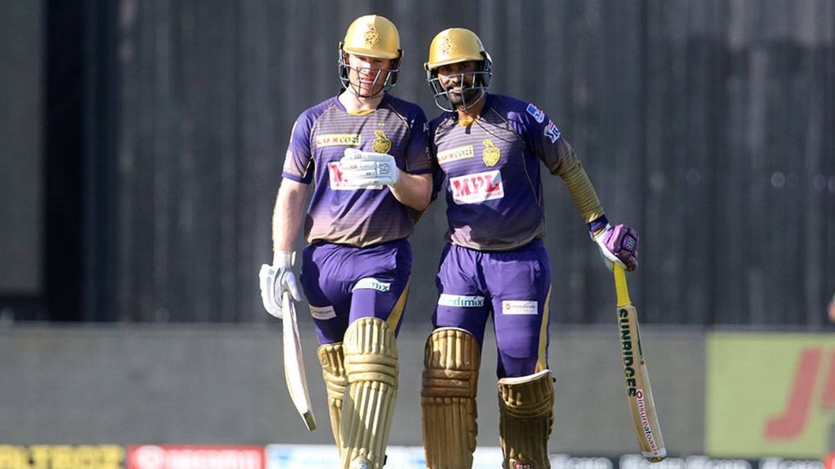 Dinesh Karthik and Eoin Morgan for KKR (Photo-BCCI-IPL)