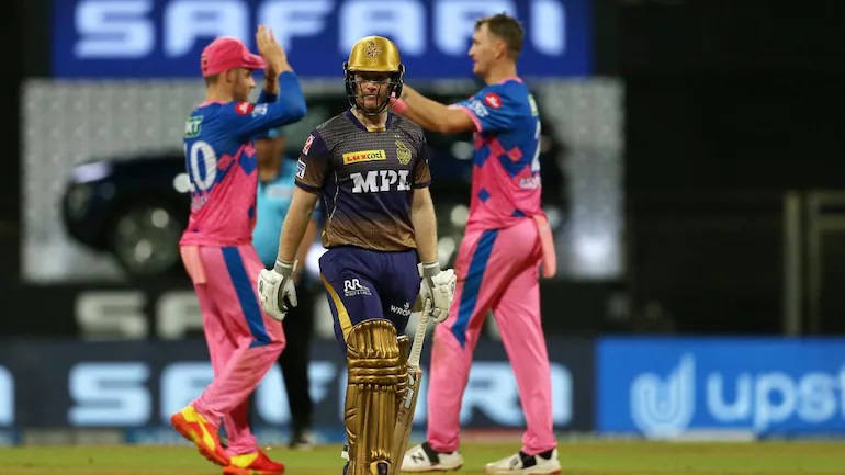 KKR Loses to RR in IPL 2021