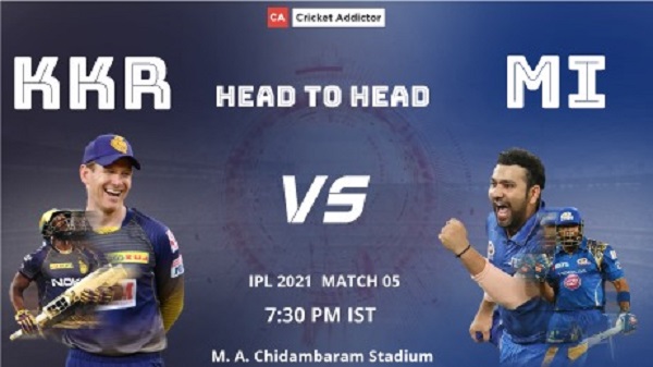 IPL 2021, Kolkata Knight Riders, Mumbai Indians, KKR vs MI, Head-to-Head